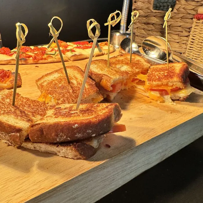 Grilled cheese on a board