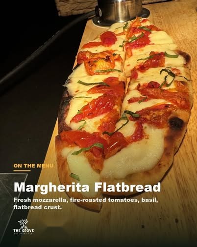 The margherita flatbread from The Grill